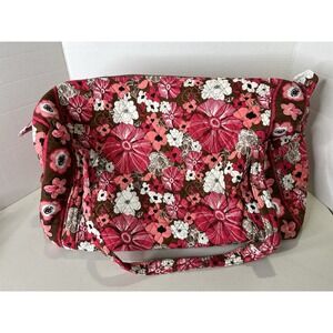 Retired Vera Bradley Cherry Blossom Lightweight Overnight Duffle Bag Luggage